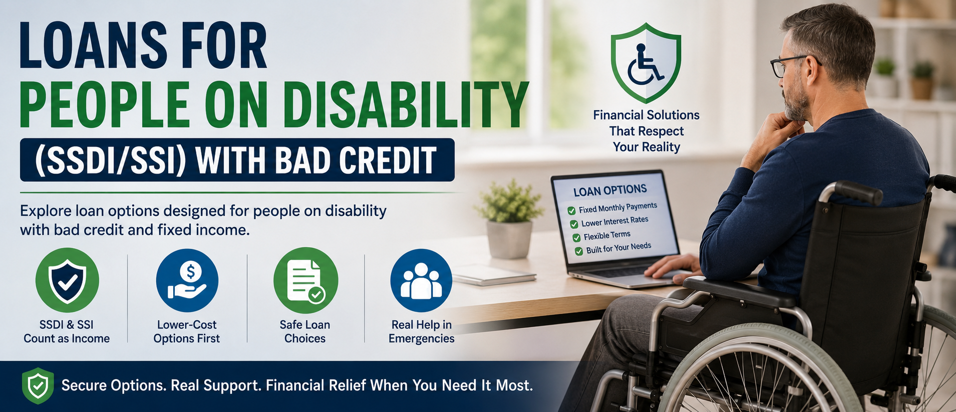 Loans for People on Disability (SSDI/SSI) with Bad Credit