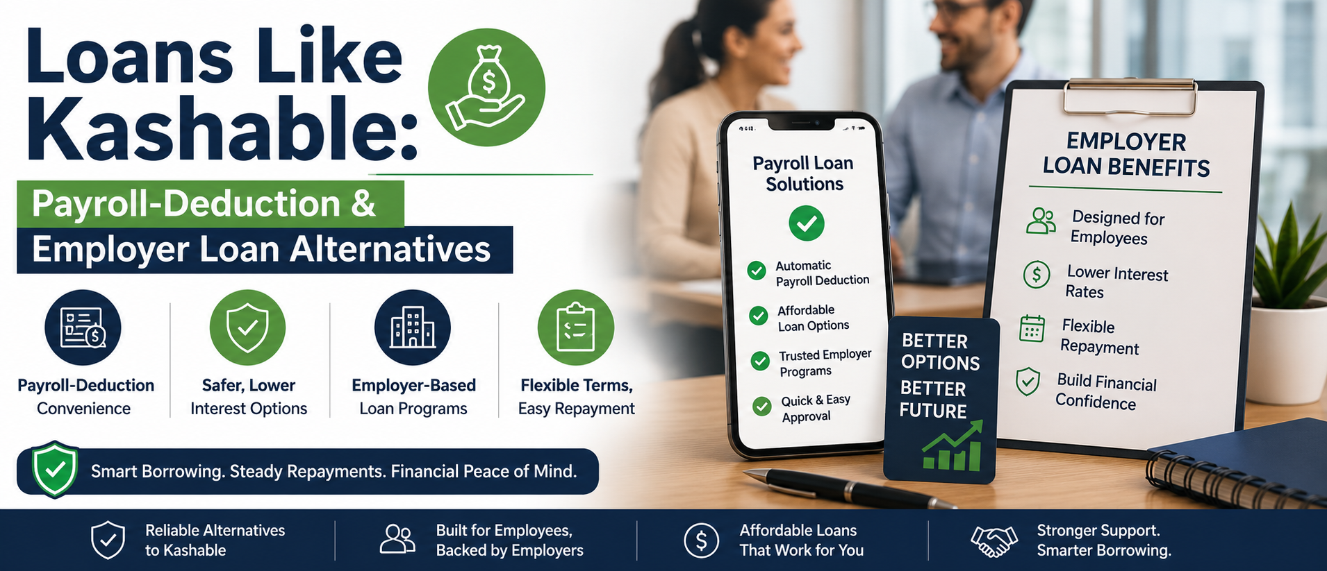 Loans Like Kashable: Payroll-Deduction & Employer Loan Alternatives